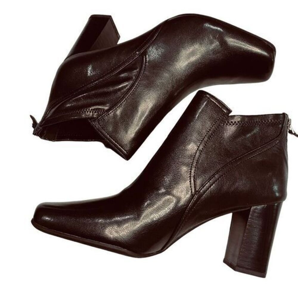 Franco Sarto Black L-Zelda Ankle Boots Size 11 NWOT